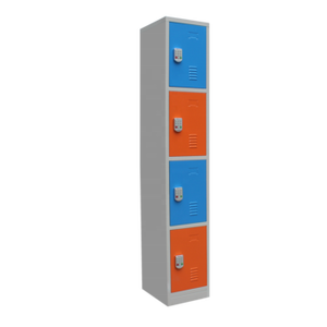 Nuevos Diseños <span class=keywords><strong>de</strong></span> Armario Metálico Moderno Comercial <span class=keywords><strong>de</strong></span> 4 Compartimentos y 4 Puertas Corredizas Coloridas para <span class=keywords><strong>Ropa</strong></span> - Product Image 4