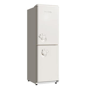 Réfrigérateur à double porte de 160 L, congélateur en bas, modèle à refroidissement direct 220 V, réfrigérateur de style rétro à économie d'énergie - Product Image 2