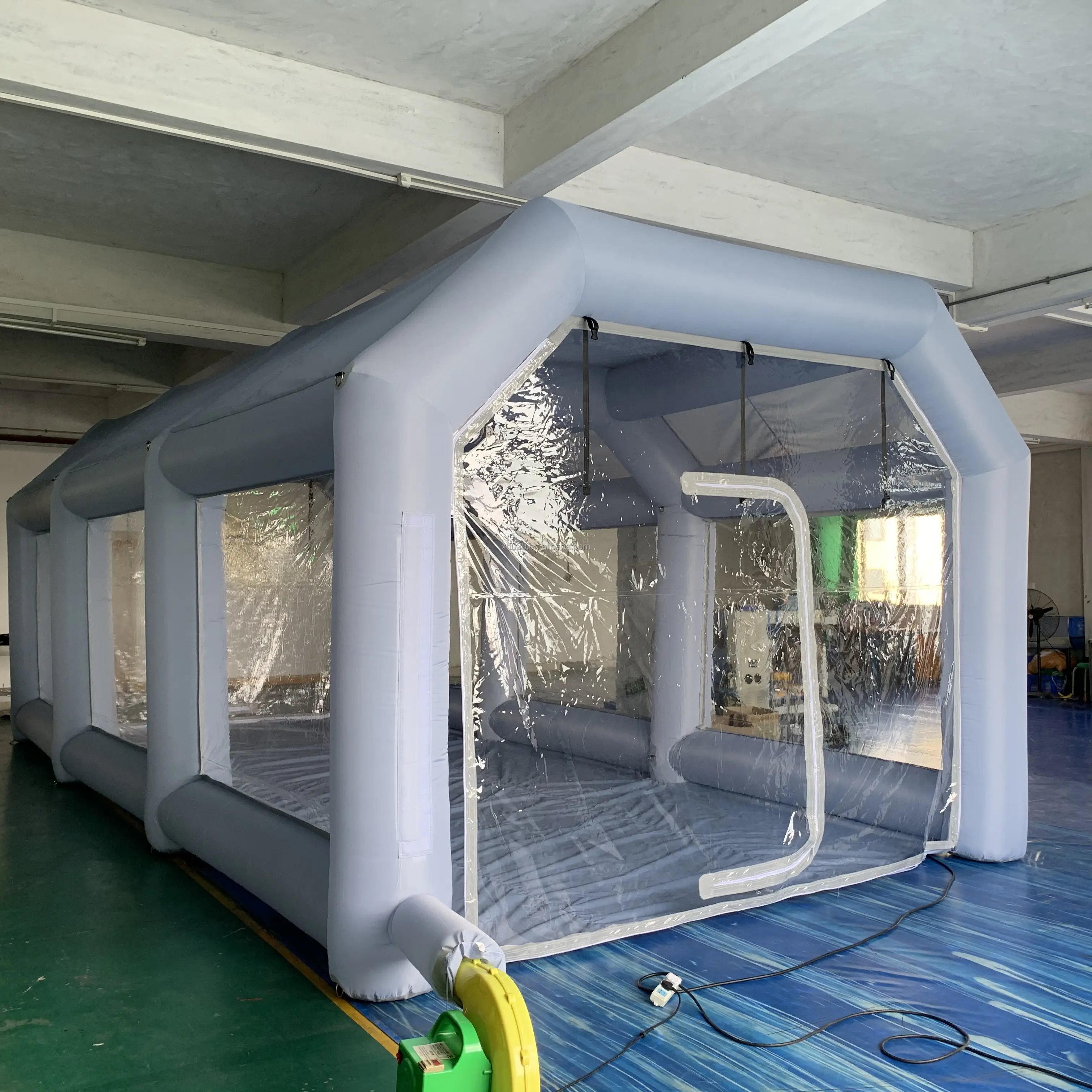 Cabina de pulverización inflable impermeable, carpa de pintura duradera para mantenimiento de coche, gran oferta