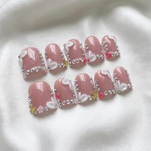 <span class=keywords><strong>Uñas</strong></span> Postizas <span class=keywords><strong>de</strong></span> Moda, Diseño <span class=keywords><strong>de</strong></span> Lujo en Forma <span class=keywords><strong>de</strong></span> <span class=keywords><strong>Pico</strong></span> <span class=keywords><strong>de</strong></span> Pato, para Fiesta <span class=keywords><strong>de</strong></span> Graduación, Venta al por Mayor, <span class=keywords><strong>Uñas</strong></span> Postizas Hechas a Mano, Personalizadas, en Oferta - Product Image 4