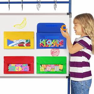 Porte-stylo magnétique, porte-crayons, organisateur de rangement, poches de rangement magnétiques, 24x16cm, multifonctionnel, gain de place, bureau - Product Image 2