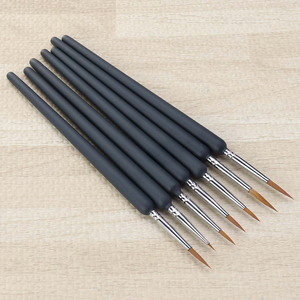 Ensemble de pinceaux de qualité supérieure en poils de zibeline, miniatures, pour détails, peinture artistique, dessin d'ongles et fournitures artistiques - Product Image 3