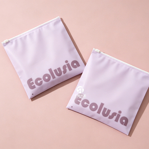 GRS Recyclable CPE Zipper Bags | Frosted Self Seal Clothing Packaging for Underwear <b>Garments</b> - Product Image 1