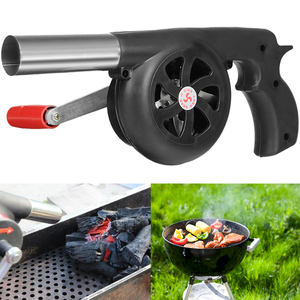 Potente soplador de ventilador de Metal <span class=keywords><strong>y</strong></span> plástico arrancador de fuego de manivela grande para barbacoa accesorio Premium para cuentas de parrilla de carbón - Product Image 2