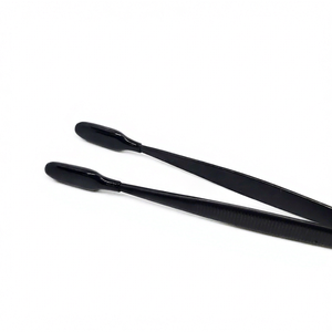 Pinzas TEEJAY de Acero Inoxidable con Recubrimiento en Polvo para Monedas y Vidrio, con Punta de PVC para Manipulación Sensible en Laboratorio y Oficina - Product Image 1