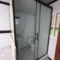 Conteneur pliable en acier galvanisé, structure modulaire, logement portable, construction temporaire, maison conteneur pliable pour chantier