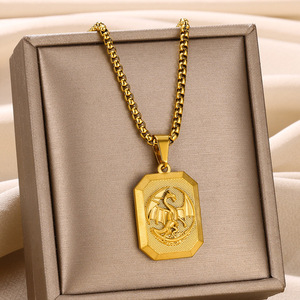 सगाई और सालगिरह स्ट्रैंड चेन के लिए पुरुषों के लिए यूनिसेक्स गेम ऑफ थ्रोन्स ड्रैगन पेंडेंट नेकलेस हिप हॉप स्टाइल - Product Image 1