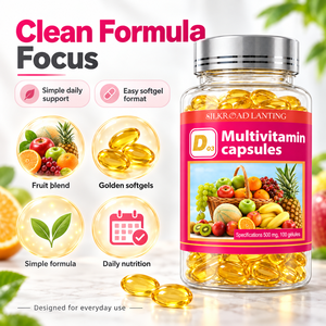 Capsules de multivitamines dorées personnalisables avec vitamine D3 pour femmes et hommes, complément alimentaire pour le bien-être quotidien - Product Image 2