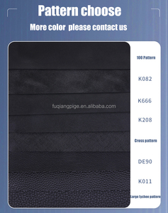 Groothandel 0.7Mm Zwarte Lamskorrel Lederen Stof 100 Patroon Pvc Faux Leder Grote Voorraad Voor Autostoel Hoes En Tassen - Product Image 4