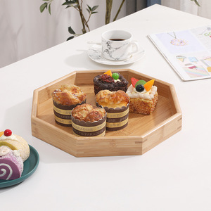 Bandeja de Servir Rectangular de Bambú 50x30x4cm para el Hogar, Té, Café, Pan, Repostería, Frutas, Uso en Escritorio - Product Image 4