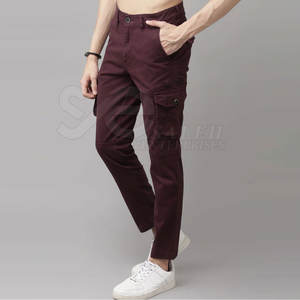 กางเกงคาร์โก้ผู้ชายผ้าฝ้าย100% ทรงตรงสไตล์ฮิปฮอปลำลองปรับแต่งได้สำหรับฤดูใบไม้ผลิ - Product Image 3