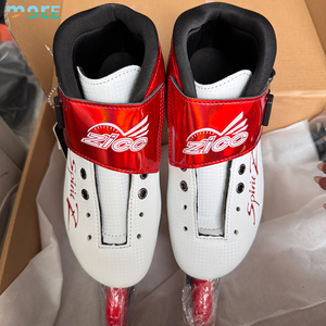 SeeMore, zapatos de Patinaje de Velocidad de fibra de carbono profesionales de alta calidad, patines de velocidad de 4 ruedas de PU de 110m de alto rebote - Product Image 4