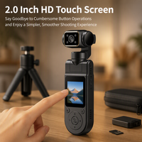 Kamera Portabel 4K Sudut Lebar 130 WiFi dengan Sensor CMOS dan Apertur F2.0 Cocok untuk Perekaman dan Perjalanan Kamera Saku