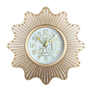 Cổ hộ gia đình trang trí đồng hồ mặt kỹ thuật số Khung ba chiều thiết kế rỗng Đồng hồ treo tường quét Đồng hồ thạch anh đúng giờ - Product Image 1