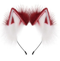 Serre-tête en peluche pour cosplay, oreilles de chat, oreilles de loup, oreilles de renard, en fausse fourrure, style anime, adorables
