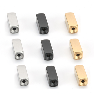 Custom Engraved Stainless Steel Tube <b>Spacer</b> Beads for Jewelry Making | DIY Bracelet Accessories with Logo Charm & Beads - Product Image 3