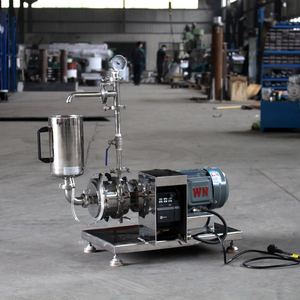 Petite pompe homogénéisatrice de laboratoire, capacité 1000L, puissance 1.5kW, en acier SUS316L, avec moteur à engrenages en titane pour cosmétiques - Product Image 2