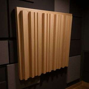 Panel Difusor Acústico Moderno Skyline con Aislamiento Acústico en Madera Ayous para Uso en Estudio - Product Image 3