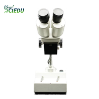 Microscopio Estéreo de Disección SCIEDU C-T2Bp con Cabezal Inclinado de 45 Grados, Iluminación Superior e Inversión de Imagen, Aumento de 40x