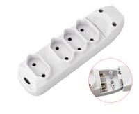 Ekstensi soket daya Multi soket Brasil De 4 Tomadas Sem Cabo 2P maks 10A 250V ~ soket ganda