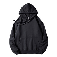 Sweat-shirts à capuche pour hommes en molleton épais French Terry, délavés à l'acide et effet ciré