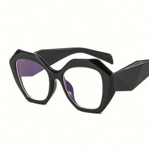 Vente en gros de lunettes de mode pour femmes, montures de lunettes de couleur bonbon, grandes montures, lunettes surdimensionnées, lunettes anti-lumière bleue - Product Image 5