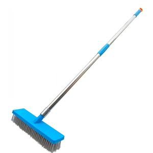 Brosse à récurer pour sol robuste avec brosse à récurer pour pont en acier inoxydable avec manche long - Product Image 1