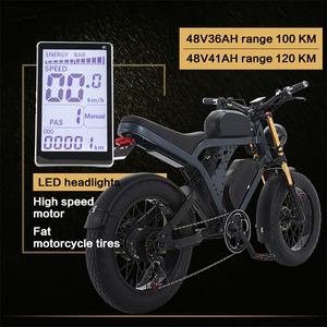 Vélo Électrique Tout-Terrain Rétro Américain Vintage Neuf avec Pneus Larges 20x4.0 Pouces, Moteur 1500W 48V pour Adultes AKZ-JG - Product Image 2