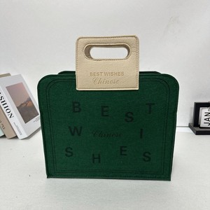 Sac fourre-tout en feutre multicolore, taille personnalisée, motif lettres, fermeture éclair, sac à main de <span class=keywords><strong>loisirs</strong></span>, de voyage et de shopping - Product Image 6
