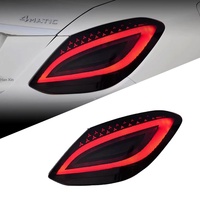 Pour Mercedes-Benz Classe C 2015-2021, Ensemble de feux arrière rouges OLIVER W205, Feux de circulation LED modifiés Devil Eye, Clignotants séquentiels