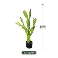 Décoration d'intérieur Erevgreen Cactus en plastique Faux Plantes Plante tropicale Simulation Cactus Cactus artificiel