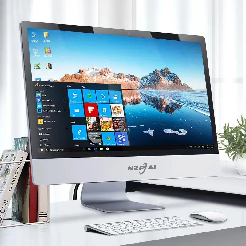 المصنع مباشرة aio pc كمبيوتر مكتبي i5/i7/i9 جميع في واحد الكمبيوتر 21.5 بوصة للاستخدام التجاري الكل في واحد pc