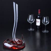 5588DC 100% carafe à vin soufflée à la bouche carafe à vin rouge de luxe carafe en forme de serpent carafe Cobra carafe pour vin