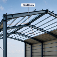 Structure en acier pour entrepôt