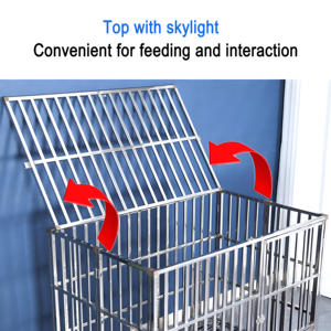 Offre Spéciale <span class=keywords><strong>cage</strong></span> pour chien facile à nettoyer chenils en métal en acier inoxydable pour grand chien - Product Image 3