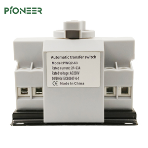 <span class=keywords><strong>Dual</strong></span> Power 2P 63A 220V 230V Generador automático Interruptor de transferencia Controlador ATS Dispositivo eléctrico Interruptor para uso doméstico - Product Image 6