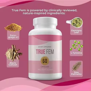 Cápsulas <span class=keywords><strong>True</strong></span> Fem de Alimentos Integrales con Diseño de Etiqueta OEM, Gran Venta, Favorecen el Bienestar General de la Mujer, Siempre Lista para Sentirse Bien - Product Image 4