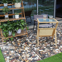 Plusieurs types de carreaux de bricolage en pierre, carreaux de bricolage en herbe, carreaux de bricolage en WPC