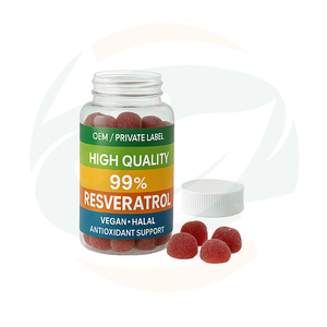 OEM Hochwertige Resveratrol-Gummis Resveratrol-Nahrungsergänzungsmittel Mit Quercetin, Traubenkernextrakt, Acai-Beeren-Extrakt Unterstützt Antioxidantien - Product Image 2