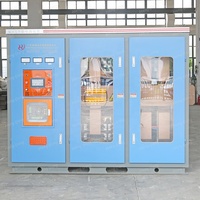 Fourneau de fusion à induction à fréquence moyenne 1t-30t, fourneau de fusion électrique de métaux précieux de haute qualité pour usage industriel