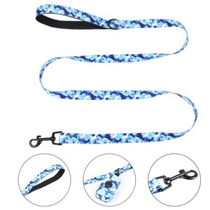 Penjualan Laris Tali Kekang dan Kekang Hewan Peliharaan 4 In 1 Dapat Disesuaikan Tanpa Jaring Tarik Tali Kekang Anjing Kerah dan Set Pemegang Tas Kotoran - Product Image 3