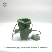 Sac bandoulière matelassé personnalisé avec logo promotionnel pour bouteille d'eau, pochette de promenade pour chien, solution GWP pour la randonnée, vente en gros