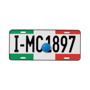 Targa in Stile Tricolore Italiano - Arte Murale in Alluminio Durevole con Finitura Lucida, Stampa Serigrafica CMYK, Marchio Cl per Fan - Product Image 2