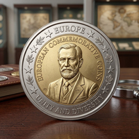 Medallones Metálicos Personalizados Sojagy con Foto y Nombre para el Recuerdo de un Perro o Gato Querido, Monedas con Foto de Mascota Personalizadas