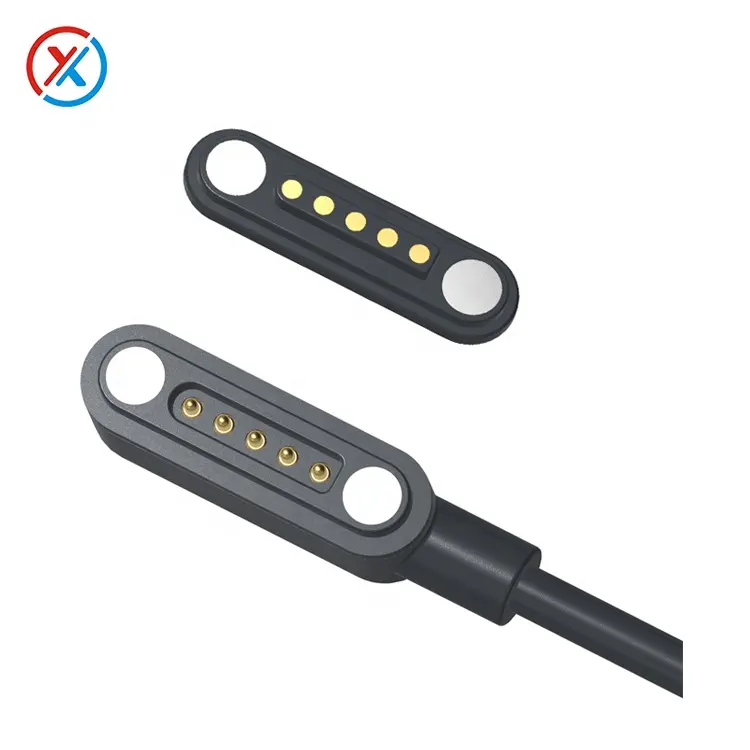 Câble de données magnétique étanche à 5 broches direct du fabricant câble de charge USB magnétique à pas de 2.5mm