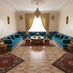 Arabic Majlis Moroccan Majlis Majlis Design | Customization Possible L Shaped Arabic Floor <b>Sofa</b> Set U Shaped Arabic - Product Image 3