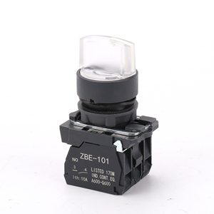 Xb5 Push Buttons <span class=keywords><strong>Selector</strong></span> chuyển ngắn xử lý 220V 3 vị trí 22 mét trắng LED ROTARY nhựa push button Thiết bị chuyển mạch với ánh sáng - Product Image 1