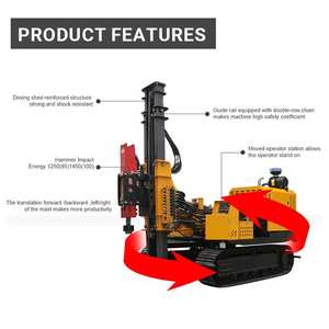 Zonne-Energie Hydraulische Heimachinemachine Met Pilling Hamer Boorpaal En Vijzel Schroef Rig - Product Image 5