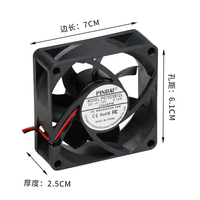 Kipas Pendingin Aksial Tanpa Sikat Kecepatan Tinggi 4-Kabel PWM 70x70x25mm 7CM DC 5V 12V 24V 36V 48V untuk Server PC