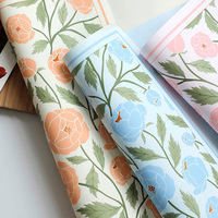 Papier d'emballage pour fleurs Rose Garden, papier d'emballage floral coréen de luxe, imperméable, pour bouquets de fleurs, pour fleuristes